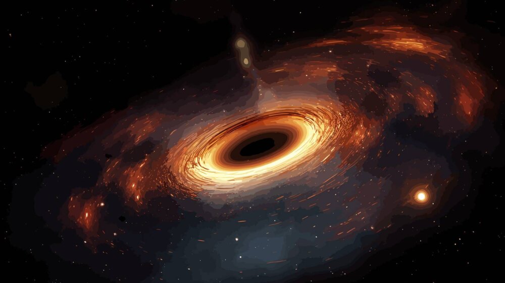 crna rupa, ilustracija
