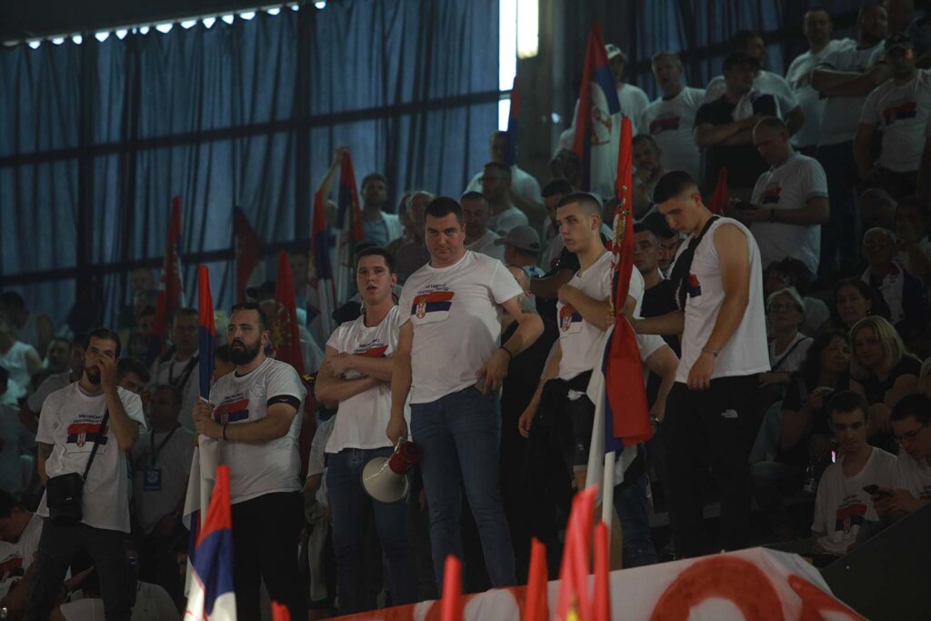 (FOTO) Kako je izgledao završni miting SNS u Beogradu: Na tribini Danilo Vučić 2