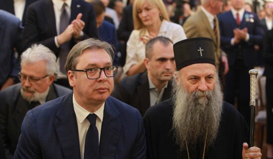 Vučić u Hramu Svetog Save zatražio blagoslov od patrijarha Porfirija, pre puta u Njujork 5