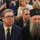 Vučić u Hramu Svetog Save zatražio blagoslov od patrijarha Porfirija, pre puta u Njujork 10