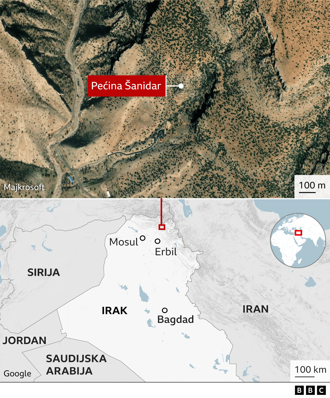 Arheologija i istorija: Obelodanjeno lice 75.000 godina stare Neandertalke 6 pećina Šanidar