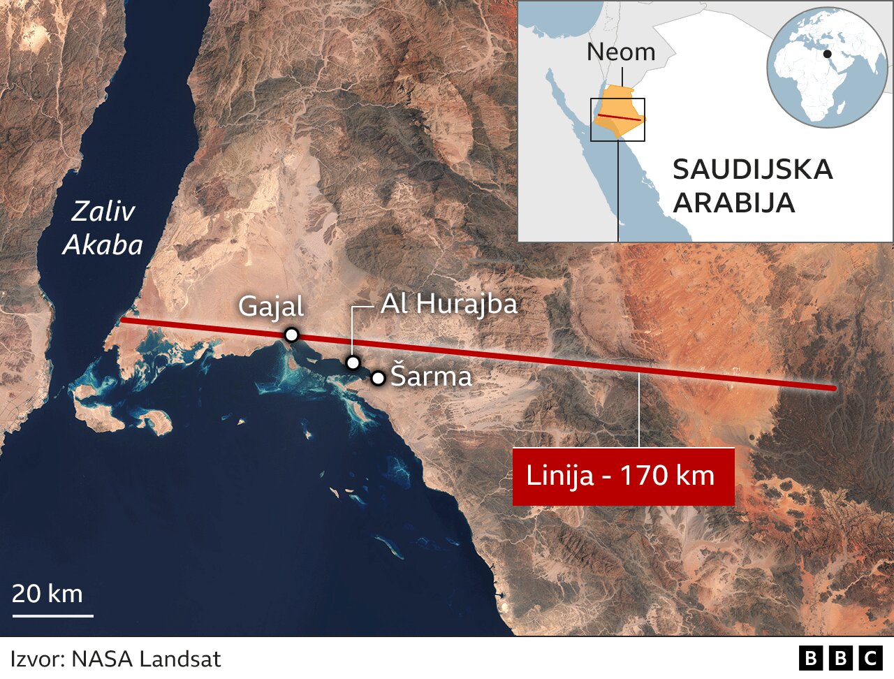 Saudijskim snagama „dozvoljeno da ubiju“ za novi eko-grad 2 mapa
