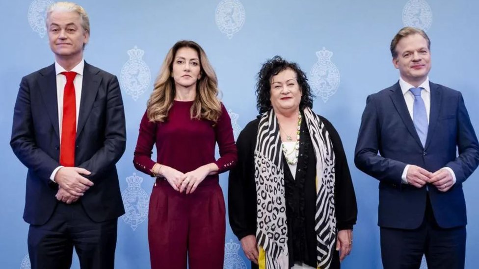 Politika i Evropa: Krajnja desnica stremi uspehu na evropskim izborima i odbacuje nemački AfD 4 Gert Vilders (levo) je postigao koalicioni sporazum sa liderima tri holandske stranke