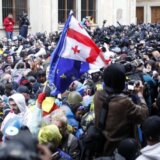 Georgians protest against the foreign agents draft bill in Tbilisi