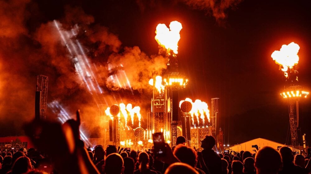 Atmosfera s koncerta Rammsteina u Pragu