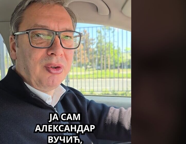 Vučić opet vozi na Tik Toku: Ne iskradam se ja da vozim, nego da vidim kako idu radovi (VIDEO) 1
