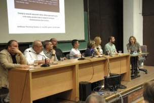 IMG_0058 Tribina "Napad na Vuka Cvijića - Nećemo dozvoliti da se prećuti": "Priča spinovana u drugom pravcu jer je plasirana kao rasprava dva novinara" 4