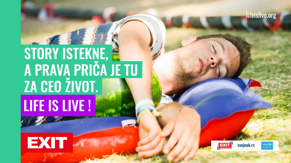 Najvažnija asocijacija evropskih festivala podržala kampanju Exita i Unicefa za mentalno zdravlje mladih 1