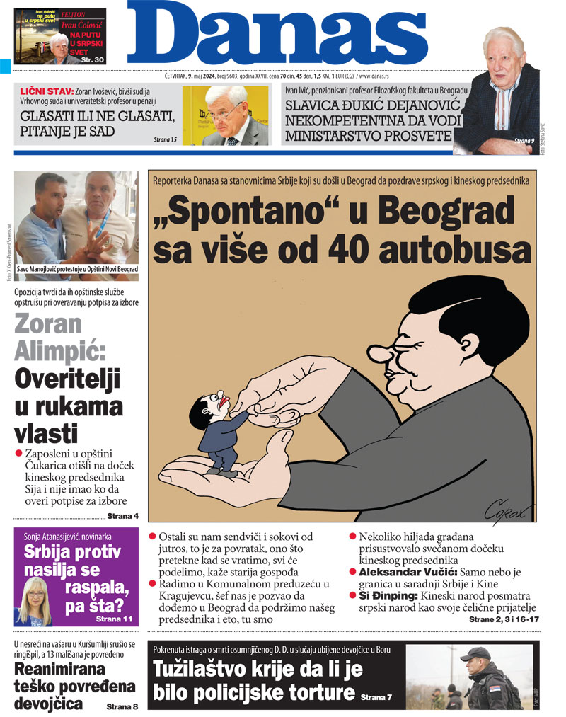 Naslovna strana za 9. maj 2024. 1