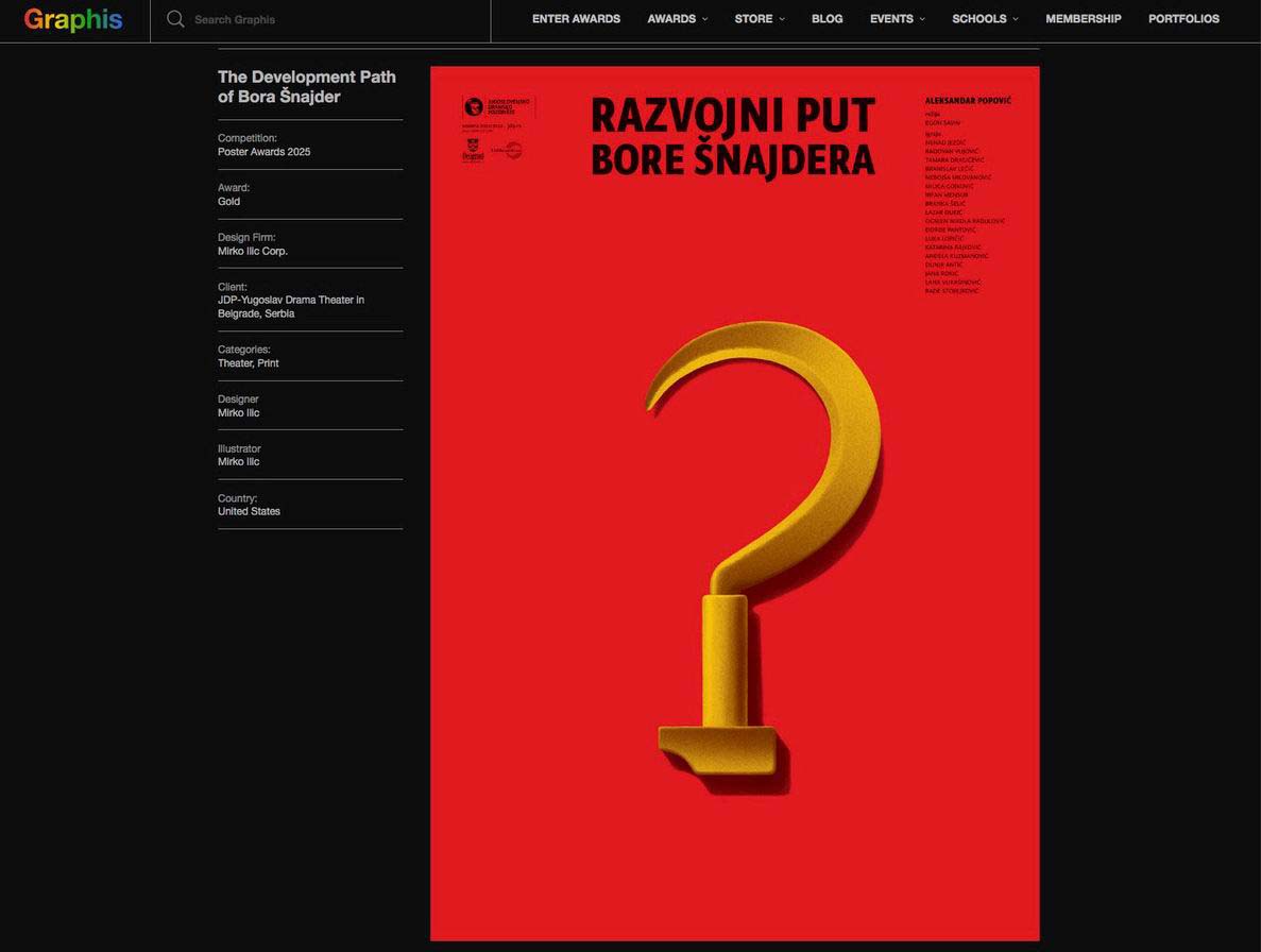 Mirko Ilić nagrađen za plakate koje je dizajnirao za JDP 2