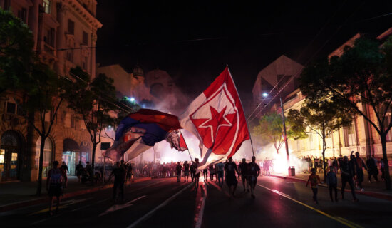 Navijači Zvezde blokirali centar Beograda tokom proslave titule 7