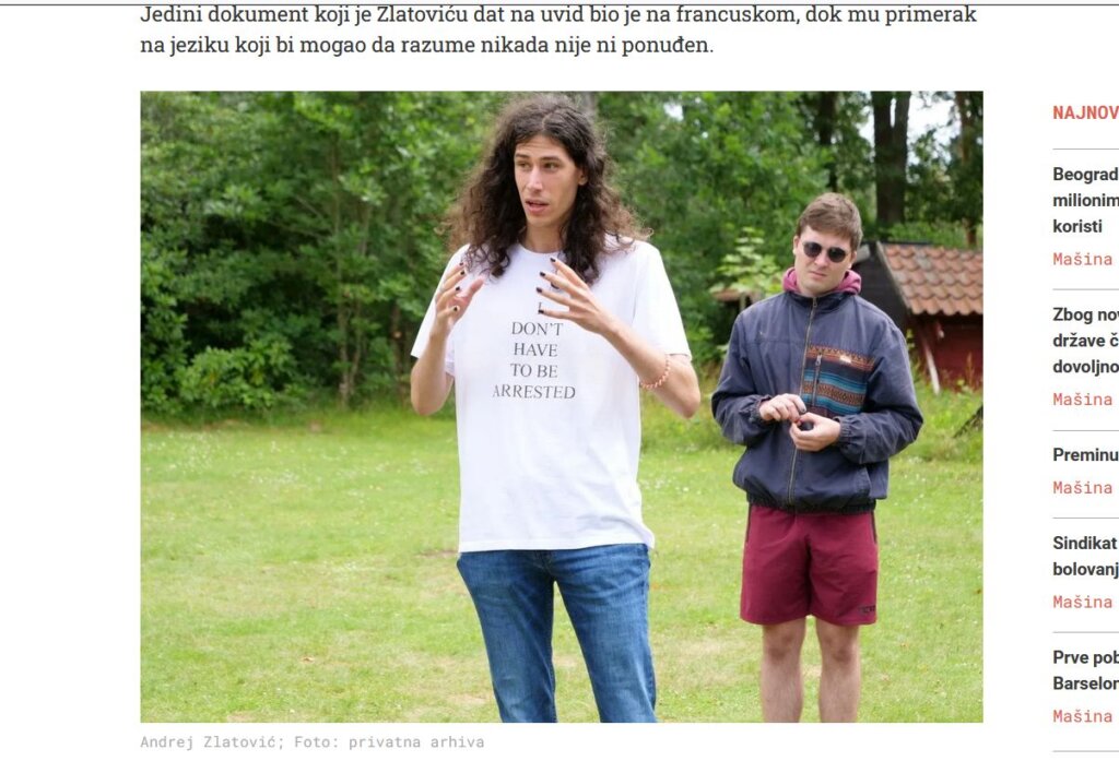 Aktivista ZLF Andrej Zlatović uhapšen u Belgiji na protestu, ispričao kako je to izgledalo 2 Aktivista ZLF Andrej Zlatović uhapšen u Belgiji na protestu, ispričao kako je to izgledalo 2