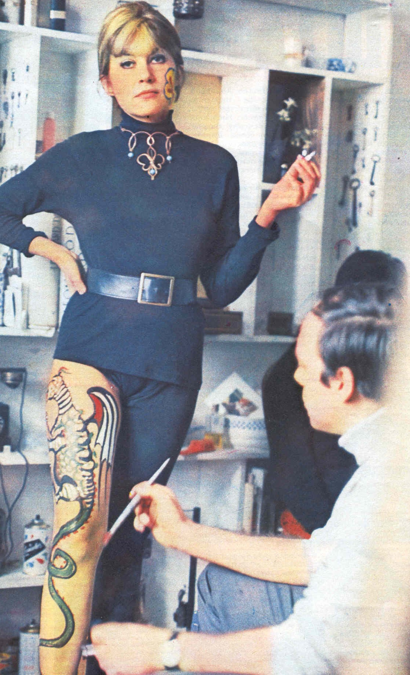 Olja Ivanjicki i Leonid Šejka, Bodi Art, 1967. godine.