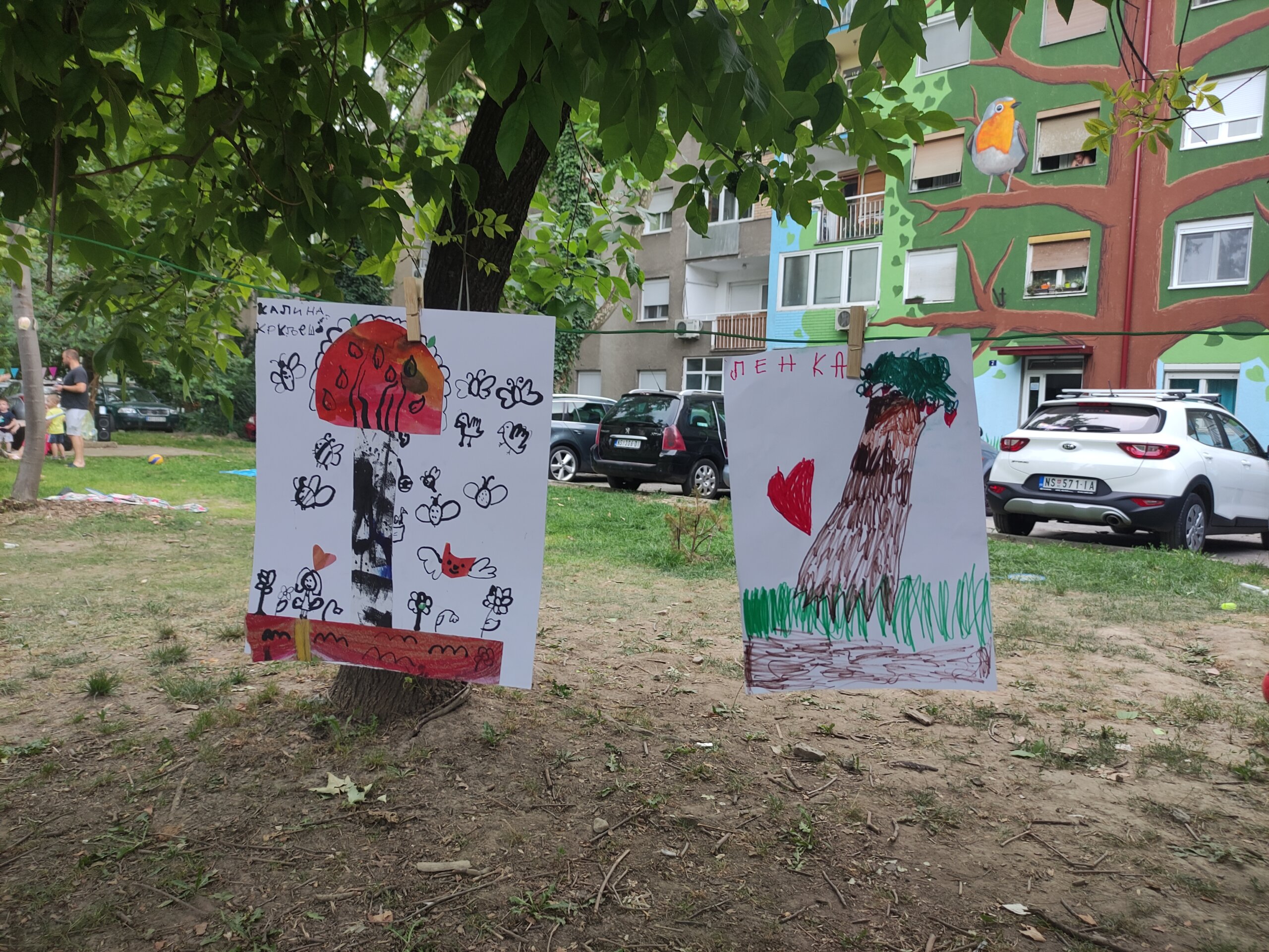 U Novom Sadu oslikan mural palom platanu 2 U Novom Sadu oslikan mural palom platanu 2