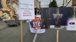 protest protiv festivala mirdita dobar dan Završen protest ispred Dorćol platz-a: Otkazan festival „Mirdita, dobar dan“, desničari se razišli uz vatromet i baklje (FOTO, VIDEO) 4