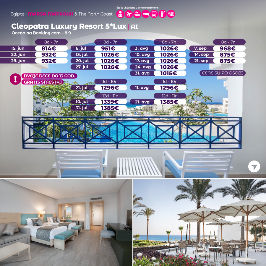 Otkrijte RAJ na plažama Marsa Matruh: Egipatska oaza na obali Sredozemnog mora! 8 dana već od 560€ All Inclusive 4