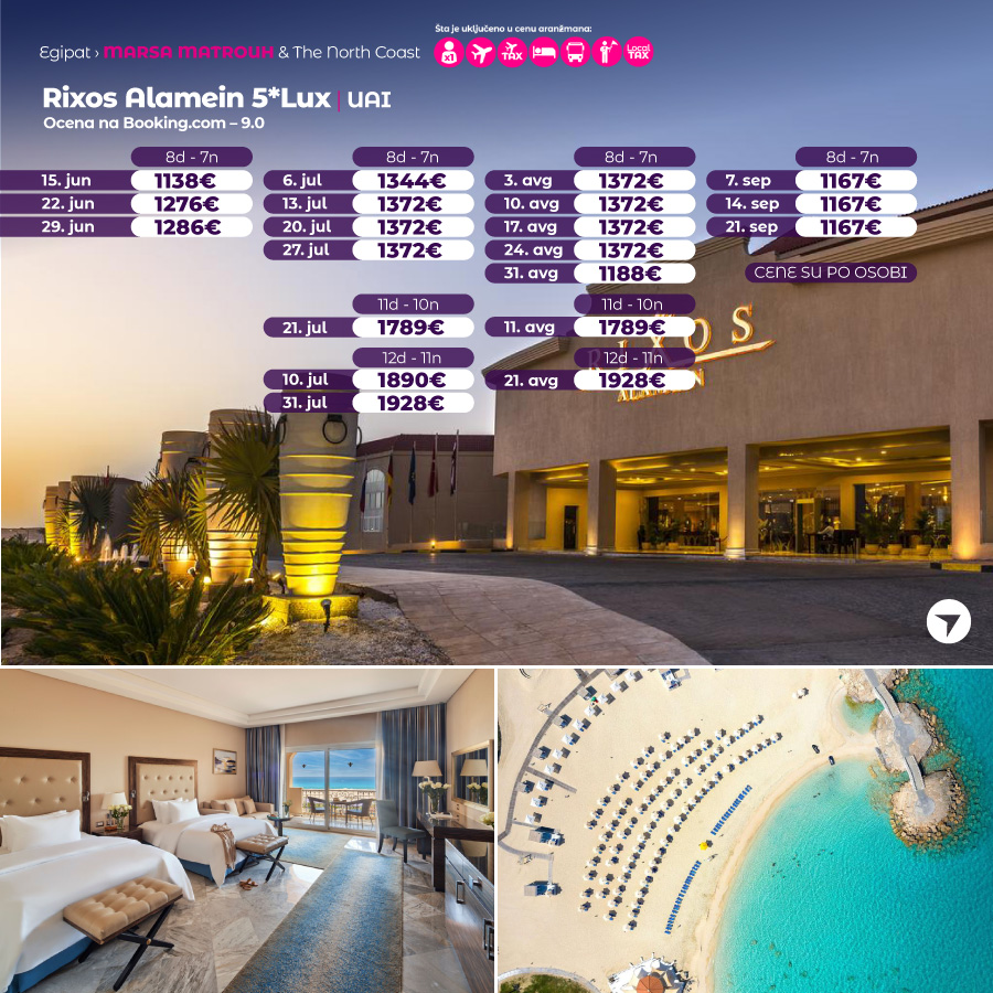 Otkrijte RAJ na plažama Marsa Matruh: Egipatska oaza na obali Sredozemnog mora! 8 dana već od 560€ All Inclusive 9