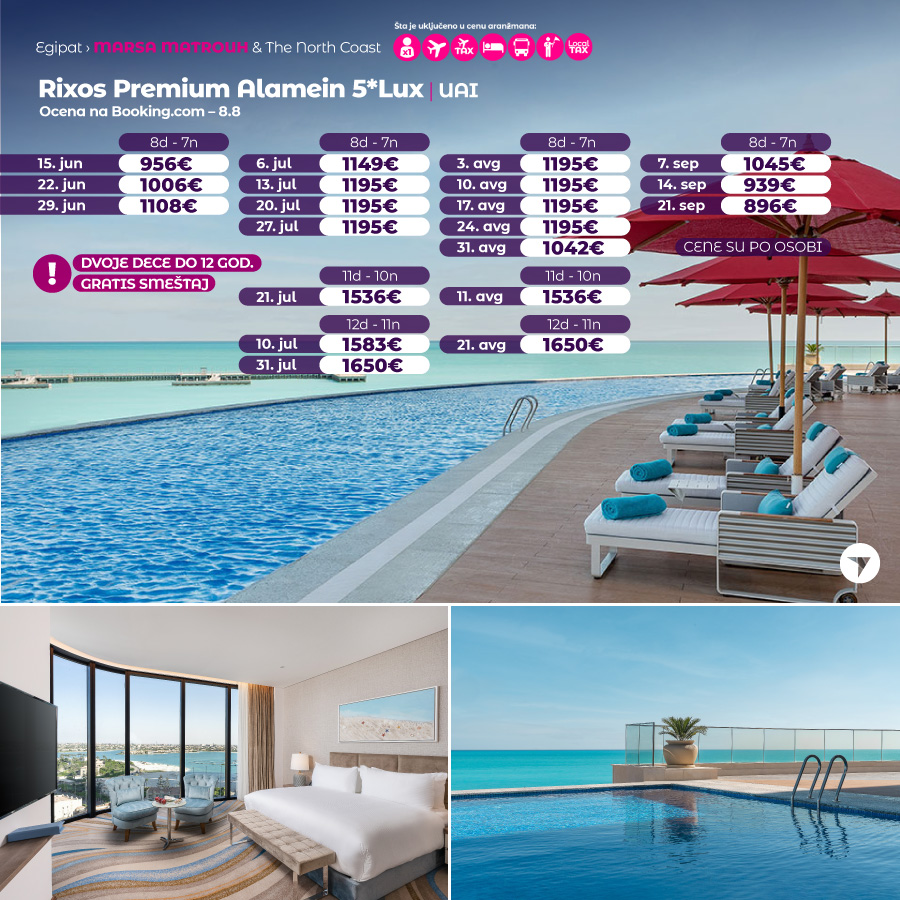 Otkrijte RAJ na plažama Marsa Matruh: Egipatska oaza na obali Sredozemnog mora! 8 dana već od 560€ All Inclusive 2