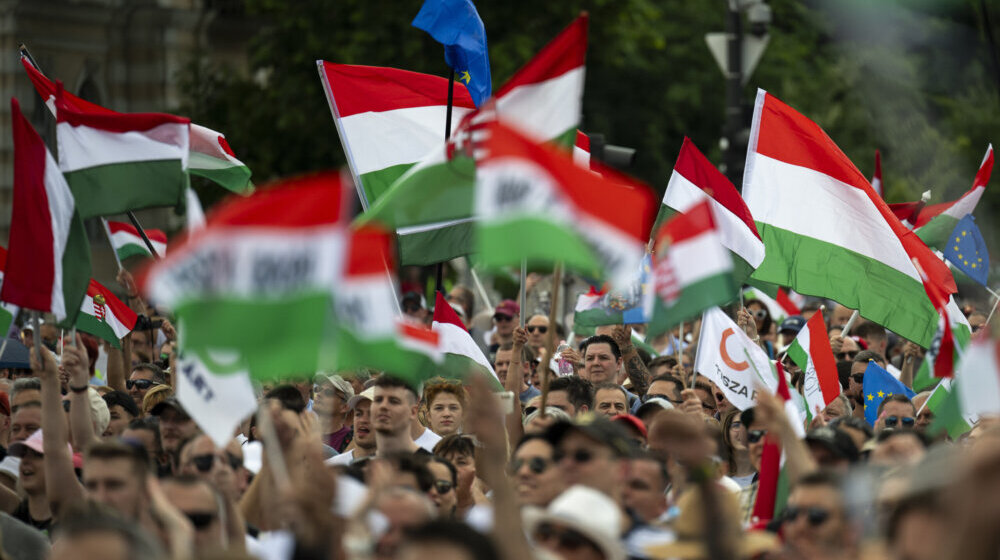 Budimpešta: Veliki skup podrške Orbanovom protivniku, uoči izbora za EP 1