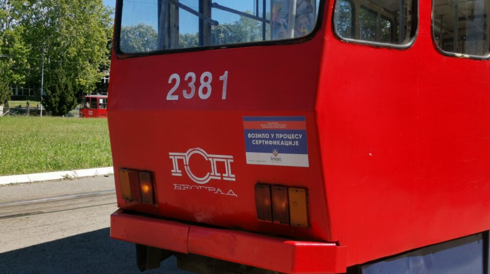 Sudar tramvaja na Mostu na Adi 1