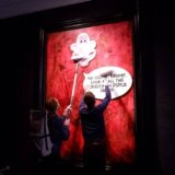 Portret kralja Čarlsa III na meti vandala: Aktivisti za prava životinja preuzeli odgovornost (VIDEO) 10