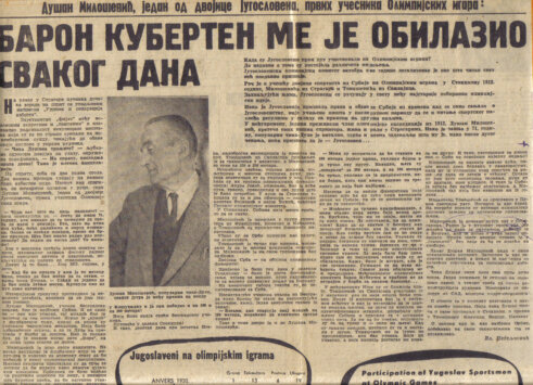 Otrovan pred izlazak na stazu u Stokholmu: Prvi srpski olimpijac 1912. bio je Dušan Milošević iz Stragara 6