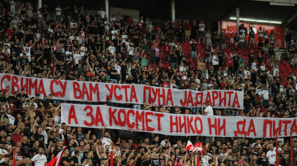 Kako su "Delije Sever" pokušale da objasne sporni transparent o litijumu i Kosovu? 1