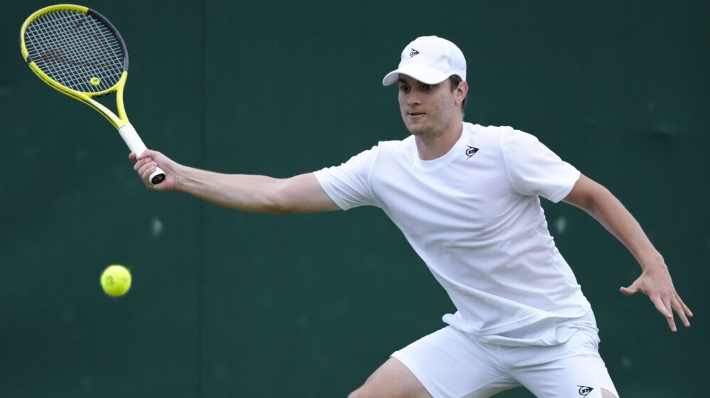 Miomir Kecmanović u drugom kolu Vimbldona 1