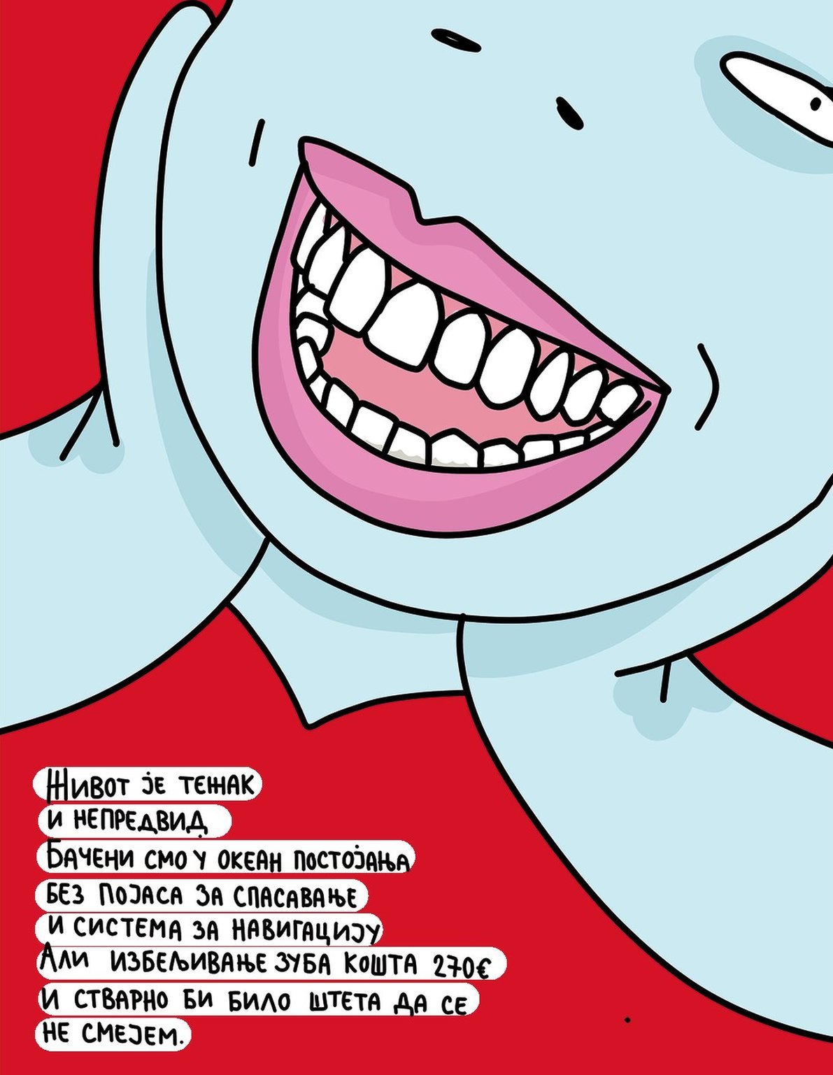 „Uvod u višu srednju klasu": Srpski strip inspirisan krizom troškova života 5 iѕbeljivanje zuba