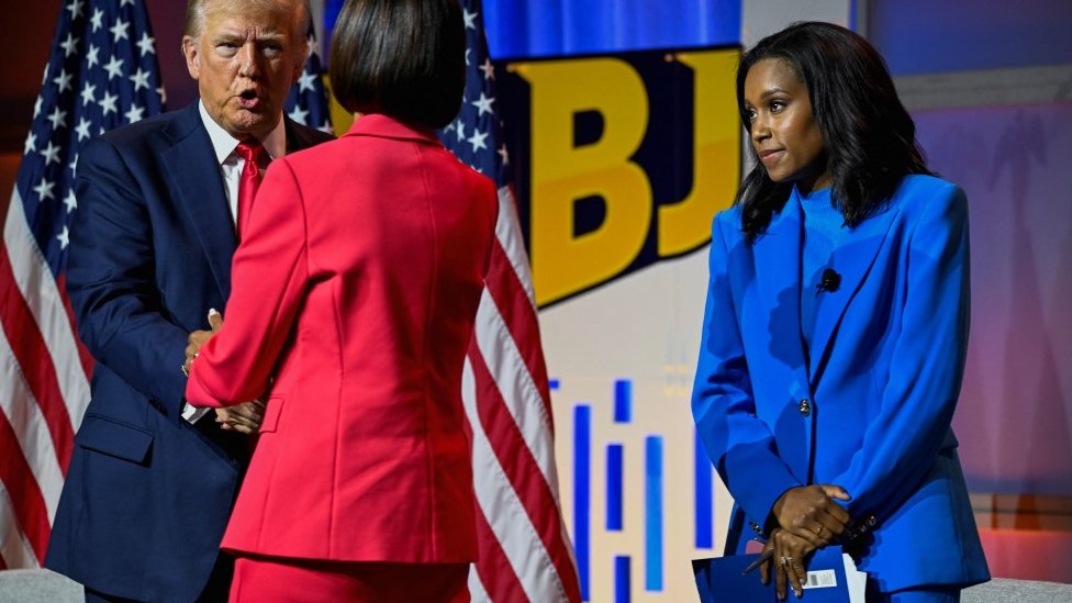 Izbori u Americi: Tramp doveo u pitanje rasni identitet Kamale Haris - „Je l' ona crnkinja ili Indijka?" 1 tramp, crnkinje