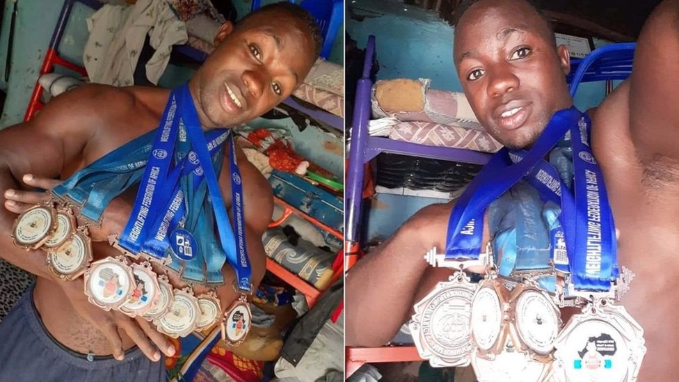 Olimpijski prebezi: Sportisti koji traže spas od ugnjetavanja i siromaštva 4 Džulijus Sekitoleko sa svim medaljama oko vrata koje je do sada osvojio