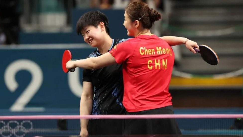 Olimpijske igre u Parizu 2024: Lepše se ponašajte, poručuju kineske vlasti gledaocima 1 Kineska stonoteniserka Čen Meng posle meča