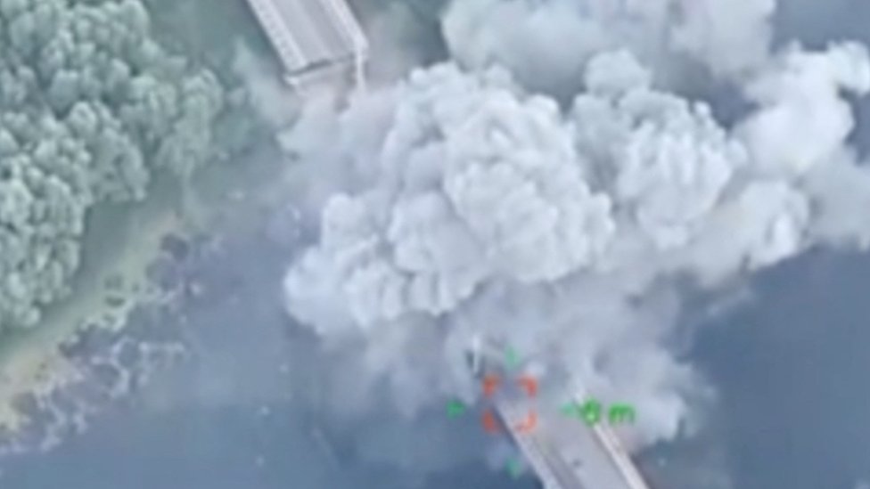 most u rusiji, srušen ruski most