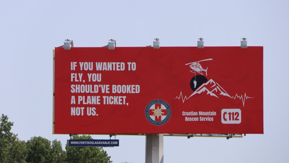 Hrvatska: Crni humor Gorske službe spasavanja sa nedvosmislenom porukom 1 Gorska služba spasavanja Hrvatske