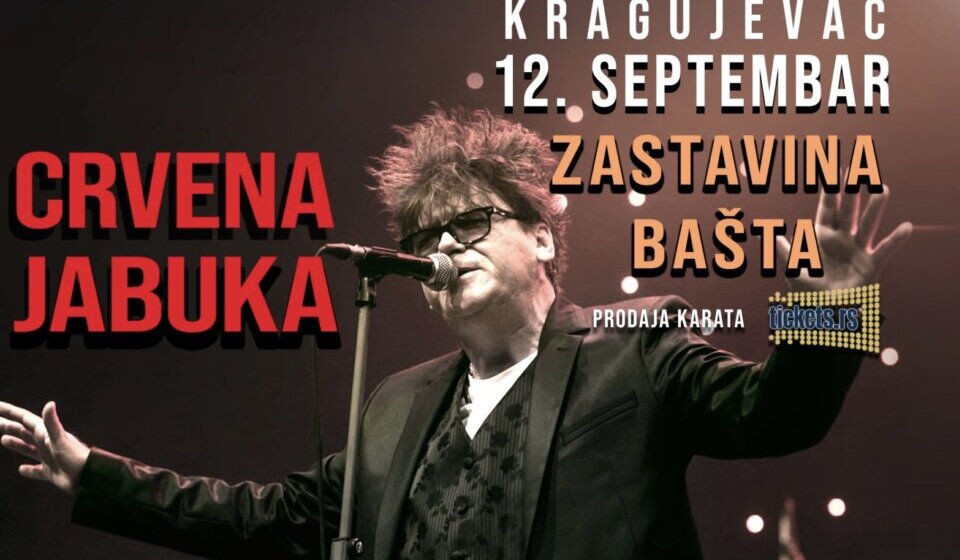 Crvena Jabuka posle 12 godina u Kragujevcu na koncertu u Zastavinoj bašti 1