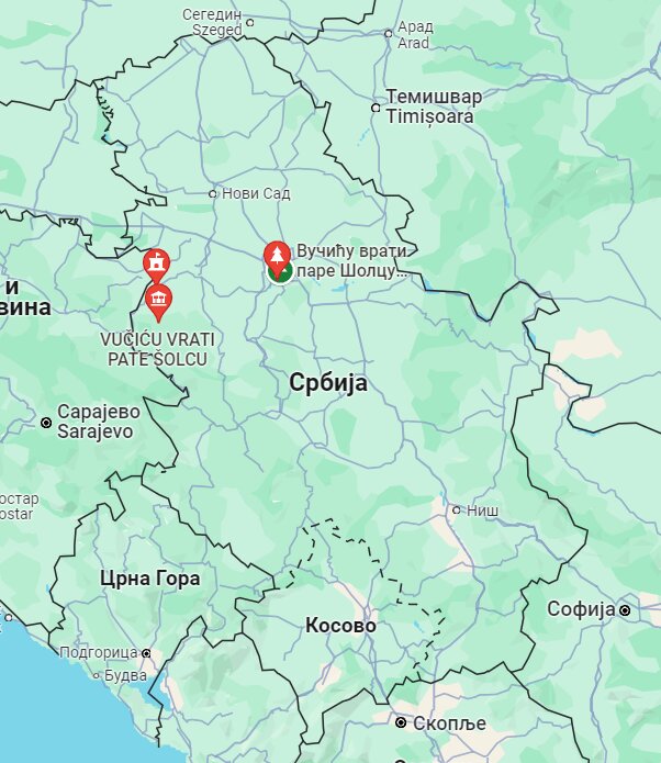Šta piše na Gugl mapama kod Gornjih Nedeljica, Vladimiraca i Beograda? 2 Šta piše na Gugl mapama kod Gornjih Nedeljica, Vladimiraca i Beograda? 2