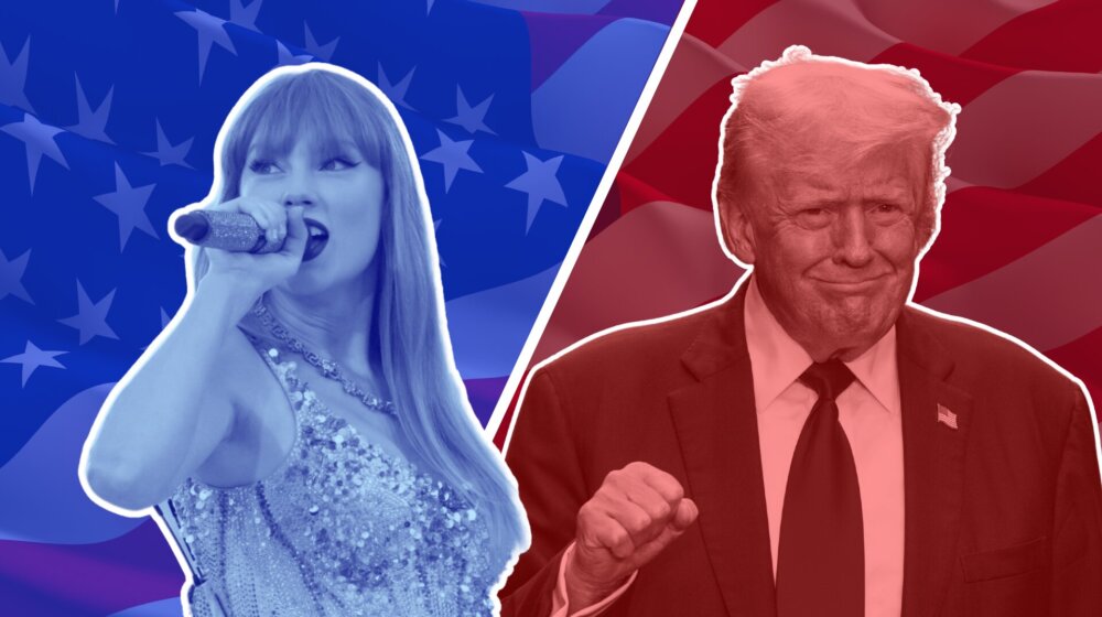 Lažna podrška Tejlor Svift Trampu: Bivši predsednik SAD objavio sliku pevačice kako poziva građane da glasaju za njega 1