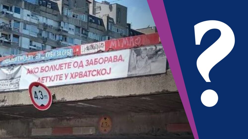 "Barabe i nitkovi": Reakcije na transparente "Ako bolujete od zaborava, onda letujte u Hrvatskoj" 1