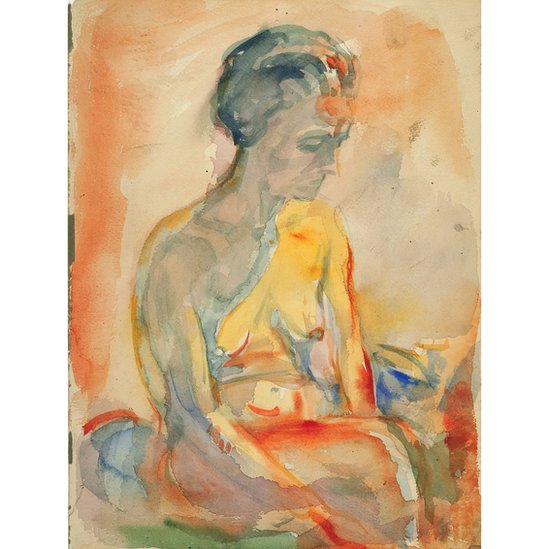 Kako usamljenost može da pomogne u kreativnosti 5 Postoji snažan utisak samoće u Munkovim delima, kao što je „Gola žena koja sedi" (1923-33)