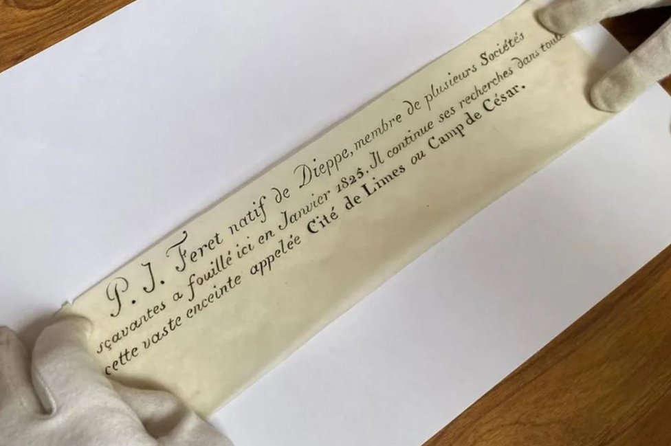 Arheolozi u Francuskoj pronašli 200 godina staru poruku u boci 2 Sadržina poruke pronađene u boci u Francuskoj