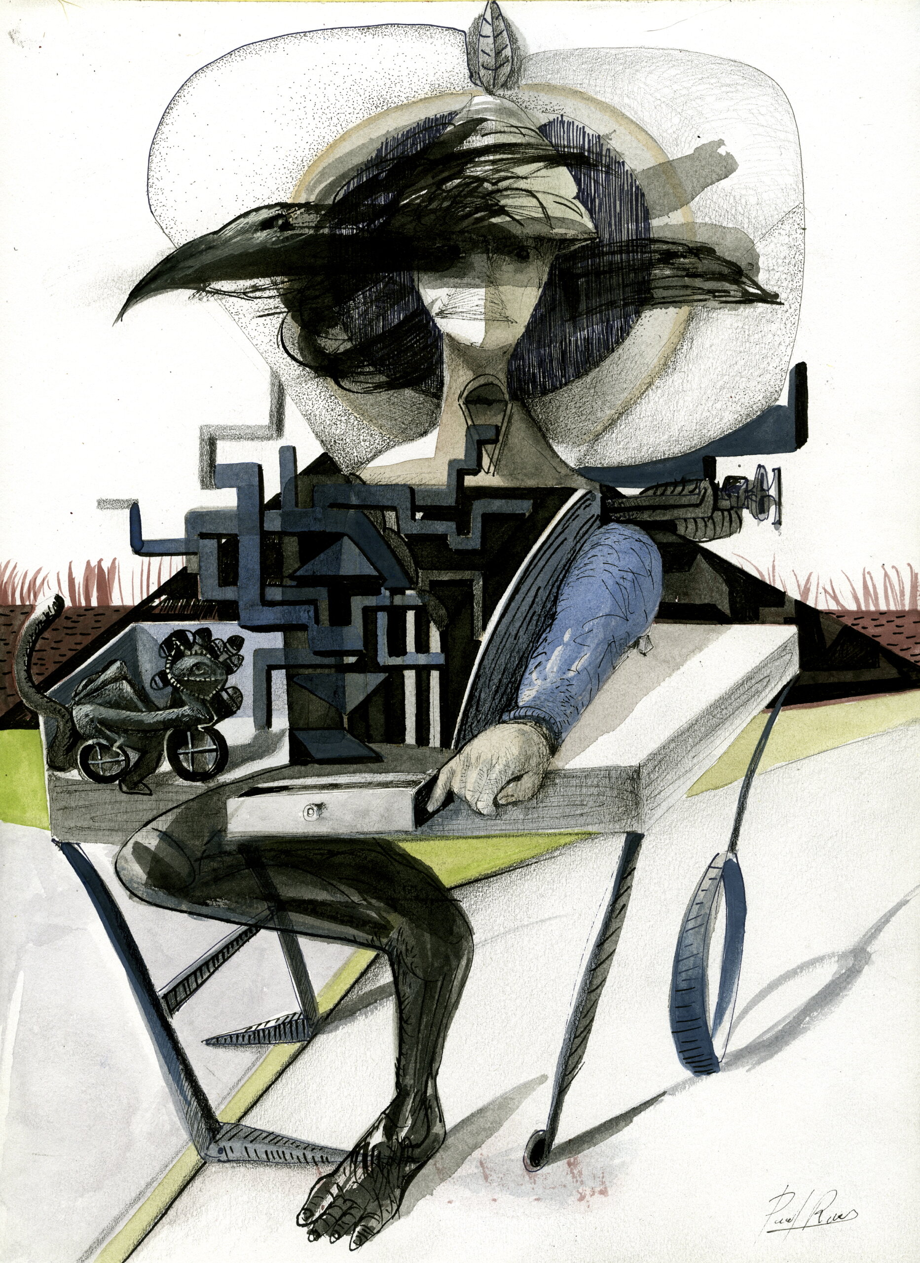 Latinoamerička trauma i borhesovski univerzum: U Galeriji Haos izložba „Preoblikovanje Narcisa“ velikog peruanskog umetnika Paula Ruiza Neira 2 Latinoamerička trauma i borhesovski univerzum: U Galeriji Haos izložba „Preoblikovanje Narcisa“ velikog peruanskog umetnika Paula Ruiza Neira 1