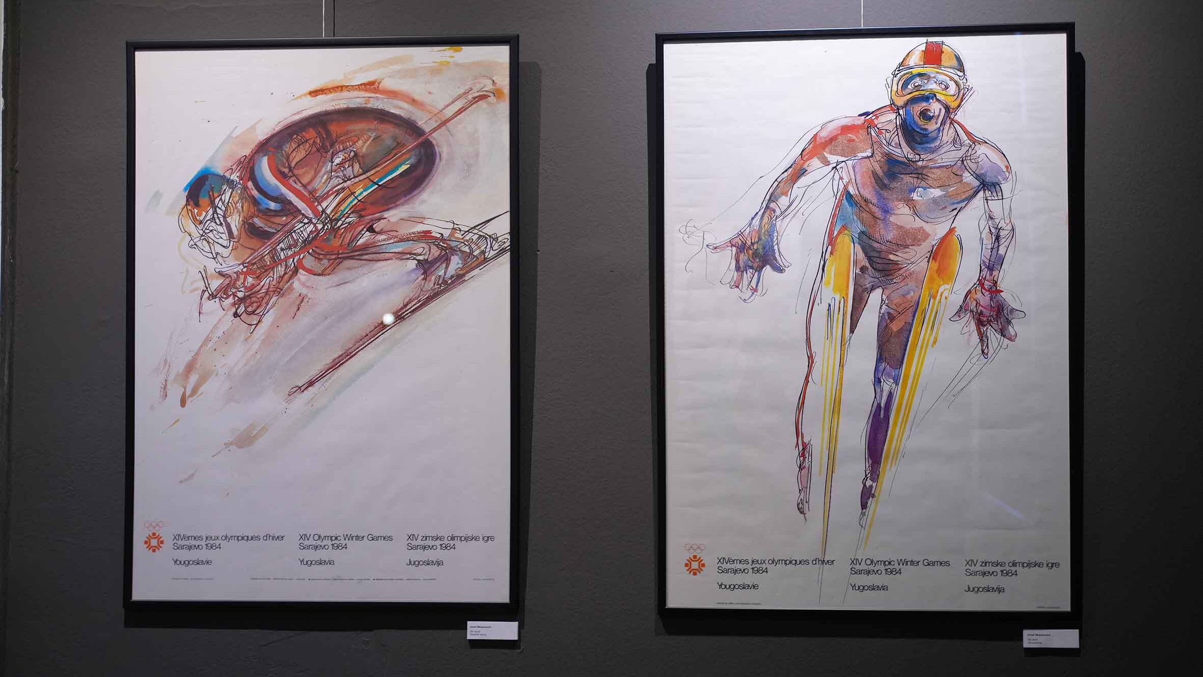vučko Vučko u raznim disciplinama i Pahulja 40 godina kasnije: Otvorena izložba plakata Zimskih olimpijskih igara u Sarajevu 2