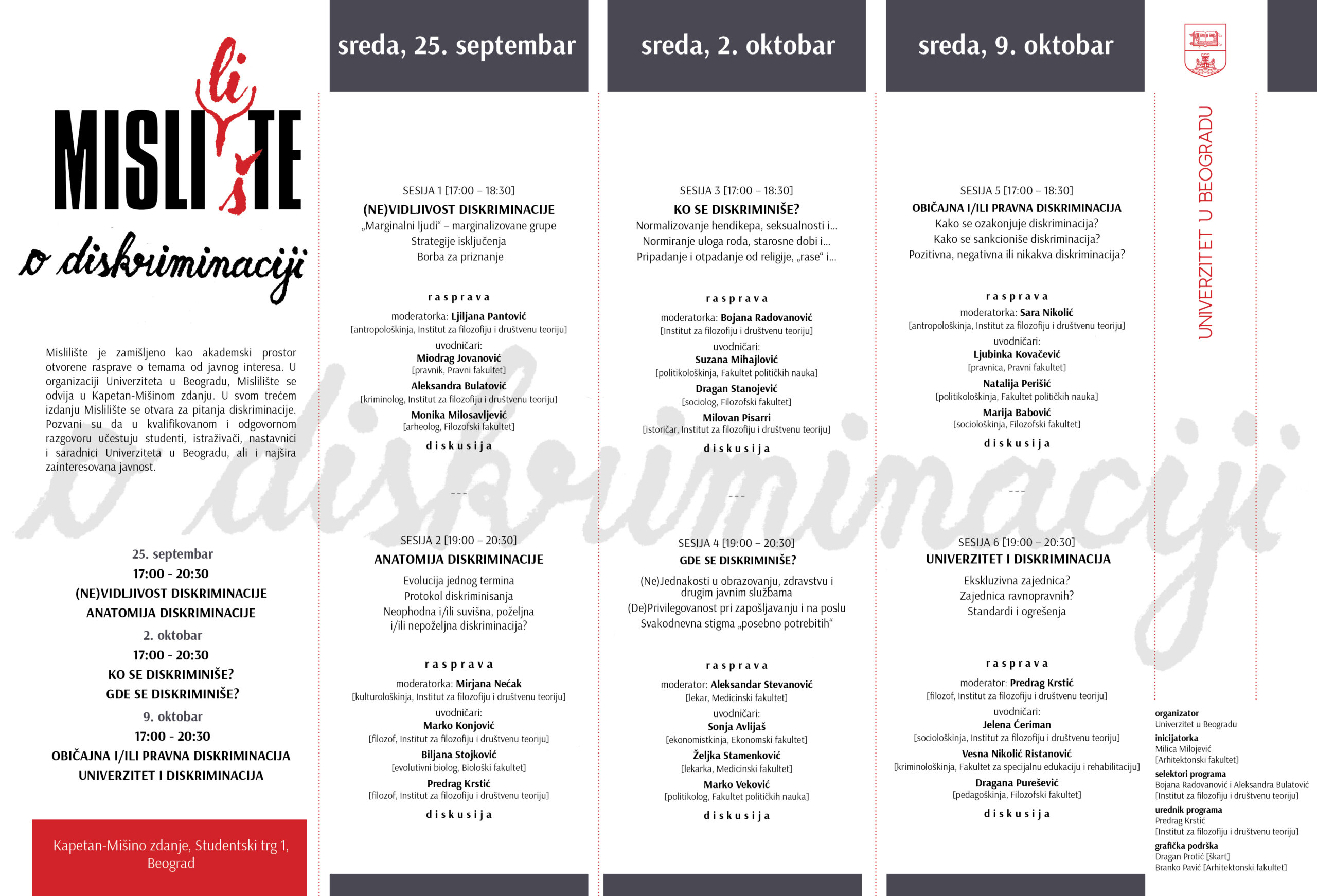 Mislite o diskriminaciji: Počinju otvoreni razgovori "Mislilište" u Kapetan-Mišinom zdanju 2 Mislite o diskriminaciji: Počinju otvoreni razgovori "Mislilište" u Kapetan-Mišinom zdanju 1