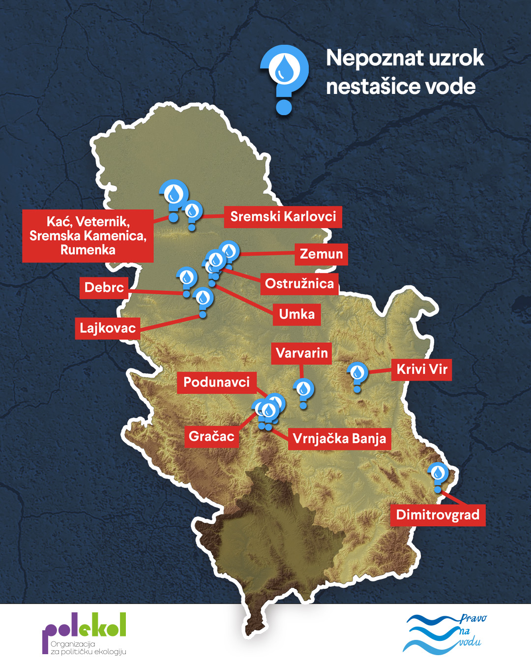 (MAPE) 65 kritičnih lokacija: Gde su u Srbiji tokom jula i avgusta zabeležene nestašice vode? 3