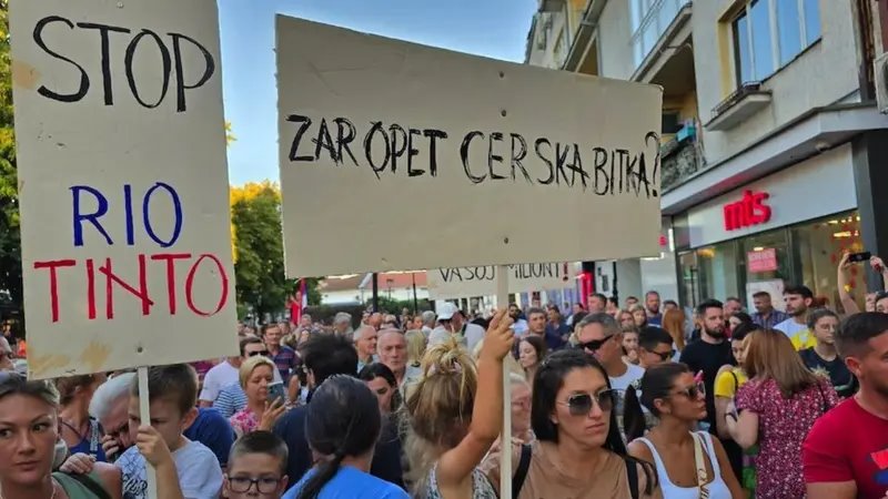 Srbija i Rio Tinto: Opozicija traži „zabranu kopanja litijuma do narednih generacija", vlast odbacuje predlog 4 rio tinto, protest