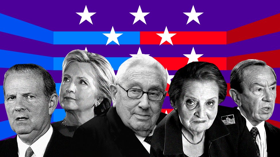 Američki državni sekretari i Balkan: Preko okeana, ali stalno pred očima 1 Džejms Bejker, Hilari Klinton, Henri Kisindžer, Madlen Olbrajt i Voren Kristofer