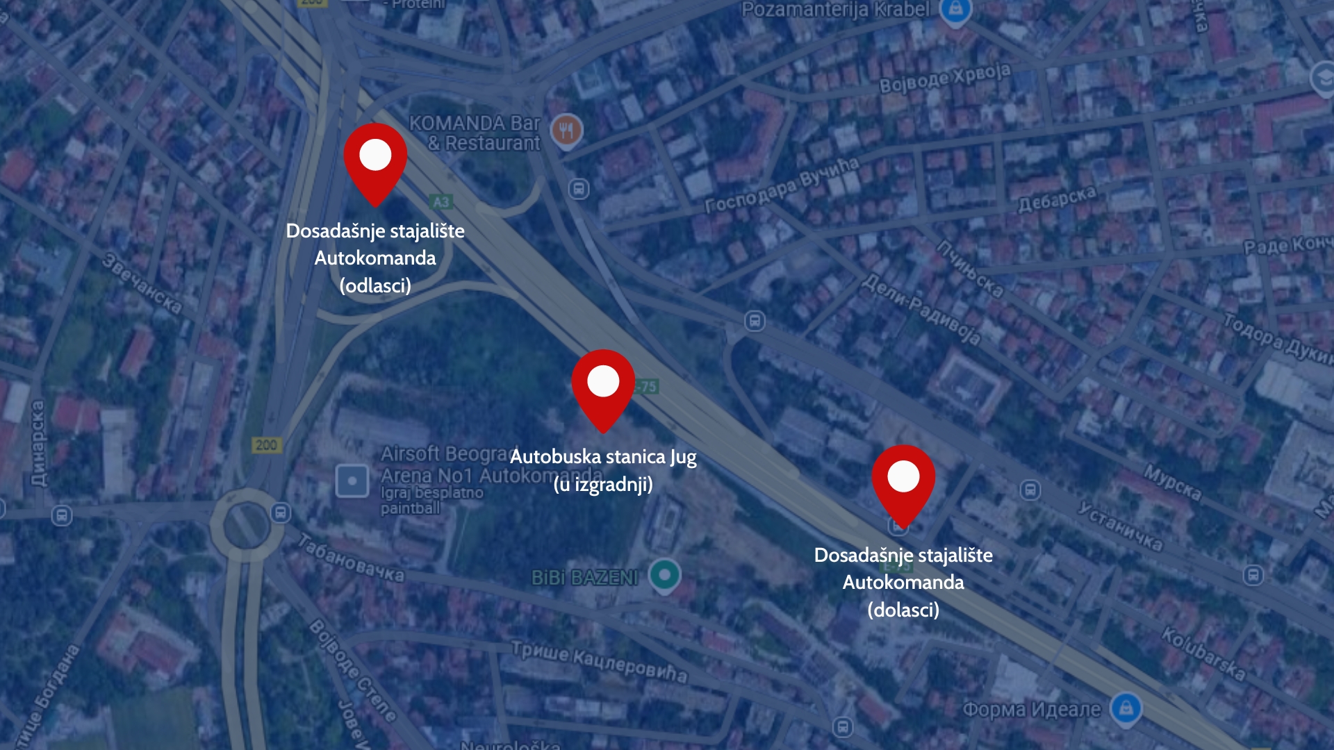 Beograd Jug Autokomanda i autobuska stanica Beograd Jug