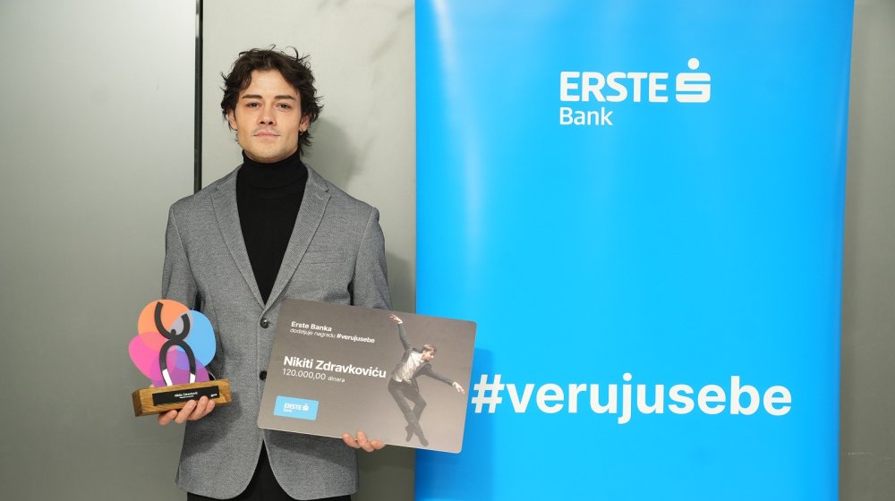 Nagrada #verujusebe dodeljena baletskom igraču Nikiti Zdravkoviću 1