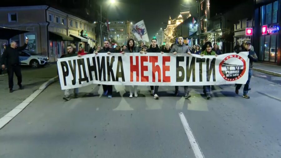 Protest ispred kompanije "Euro Litijum" u Valjevu 1