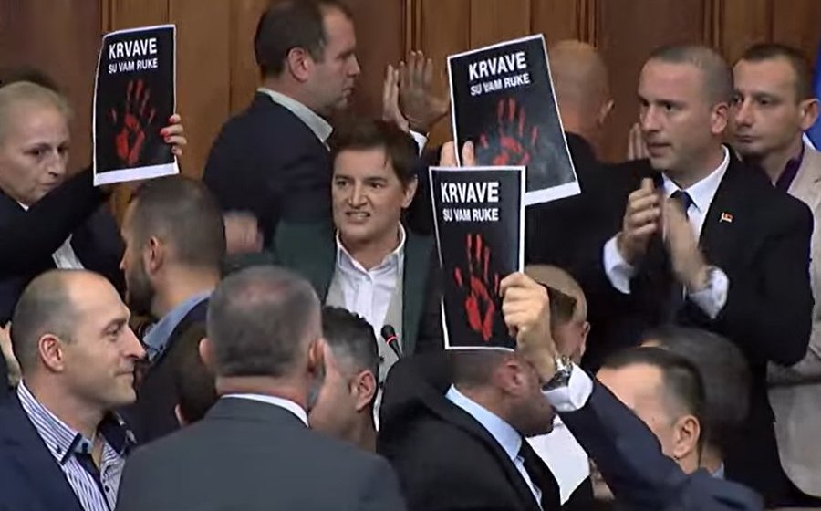 Branabić o dešavanjima u Skupštini: Bilo je najava incidenata, Đilasov plaćenik Nemanja Šarović je to najavio 1